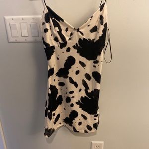 Cow print dress